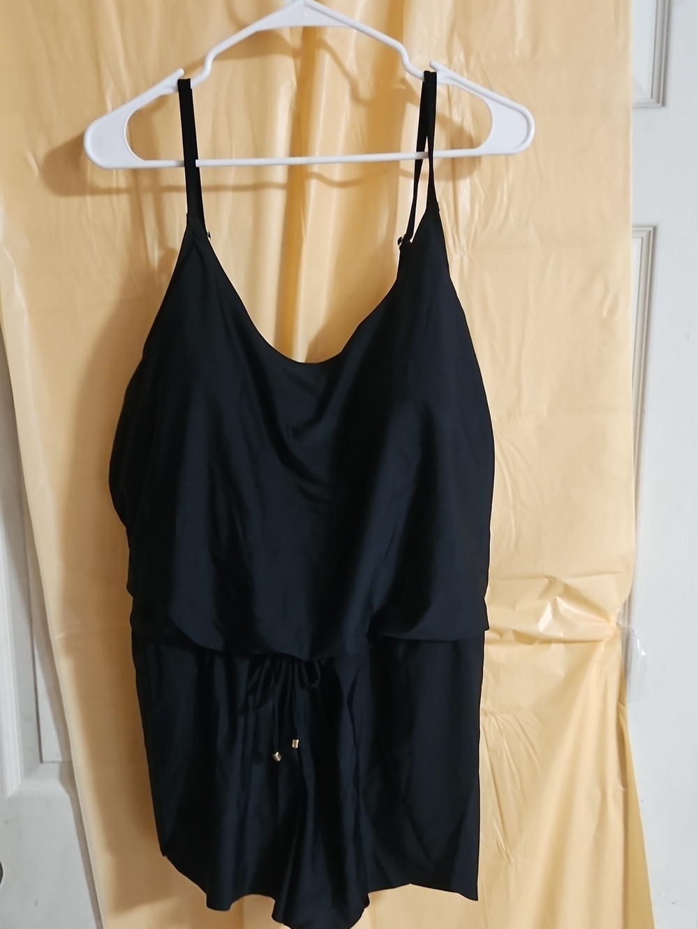 TIME AND TRU SWIM ROMPER: BLACK: NEW WITH TAGS: SIZE 1X